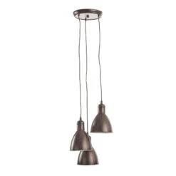 EGLO Suspension Priddy 1 à 3 Lampes, Cuivre Ancien -Luminaire 3031784 4