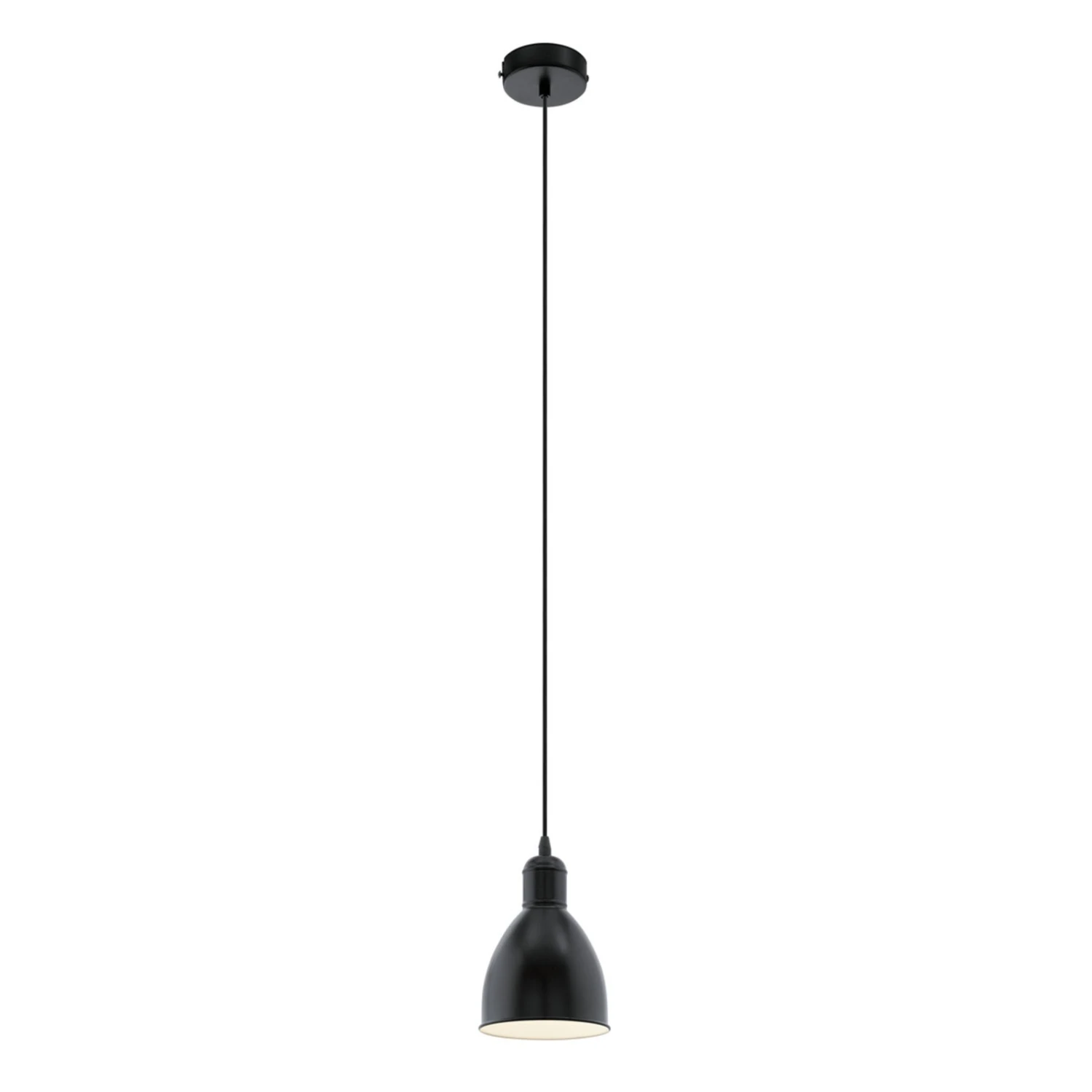 EGLO Suspension Priddy 1 à 1 Lampe, Noir 6 EGLO Suspension Priddy 1 à 1 Lampe, Noir – Image 4