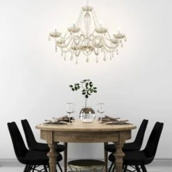 EGLO Lustre Cognac Basilano En Verre -Luminaire 3031837 3