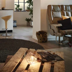 EGLO Lampe à Poser Tarbes Vintage, Finition Cuivre -Luminaire 3031865 1