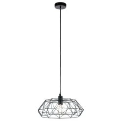 EGLO Suspension Carlton 2, Noire Ø 45,5 cm -Luminaire 3031867 3