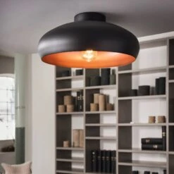EGLO Plafonnier Mogano En Métal, Ø40 cm, Noir -Luminaire 3031869 1