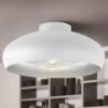 EGLO Plafonnier Mogano En Métal, Ø40 cm, Blanc -Luminaire 3031870