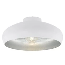 EGLO Plafonnier Mogano En Métal, Ø40 cm, Blanc -Luminaire 3031870 3