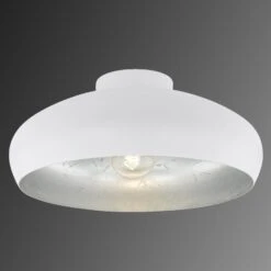 EGLO Plafonnier Mogano En Métal, Ø40 cm, Blanc -Luminaire 3031870 5
