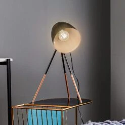 EGLO Lampe Trépied Chester, Style Vintage