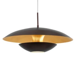 EGLO Suspension Nuvano Laquée Brun/doré -Luminaire 3031942 2