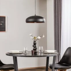 EGLO Suspension Moderne Mogano, Finition Noire -Luminaire 3031944 2