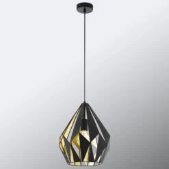 EGLO Suspension Carlton En Noir Ø 31 cm -Luminaire 3032012 2