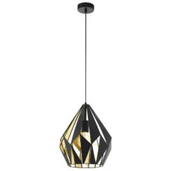 EGLO Suspension Carlton En Noir Ø 31 cm -Luminaire 3032012 4