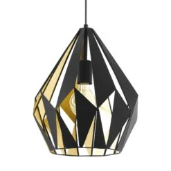 EGLO Suspension Carlton En Noir Ø 31 cm -Luminaire 3032012 5