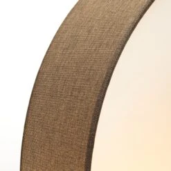 EGLO Plafonnier En Tissu Brun Pasteri 57 cm -Luminaire 3032043 3