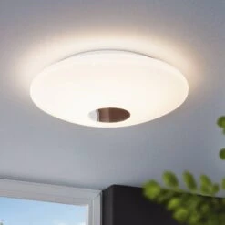 EGLO Connect Voltago-C Plafonnier LED Rond Blanc -Luminaire 3032068 1