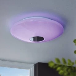 EGLO Connect Voltago-C Plafonnier LED Rond Blanc -Luminaire 3032068 2