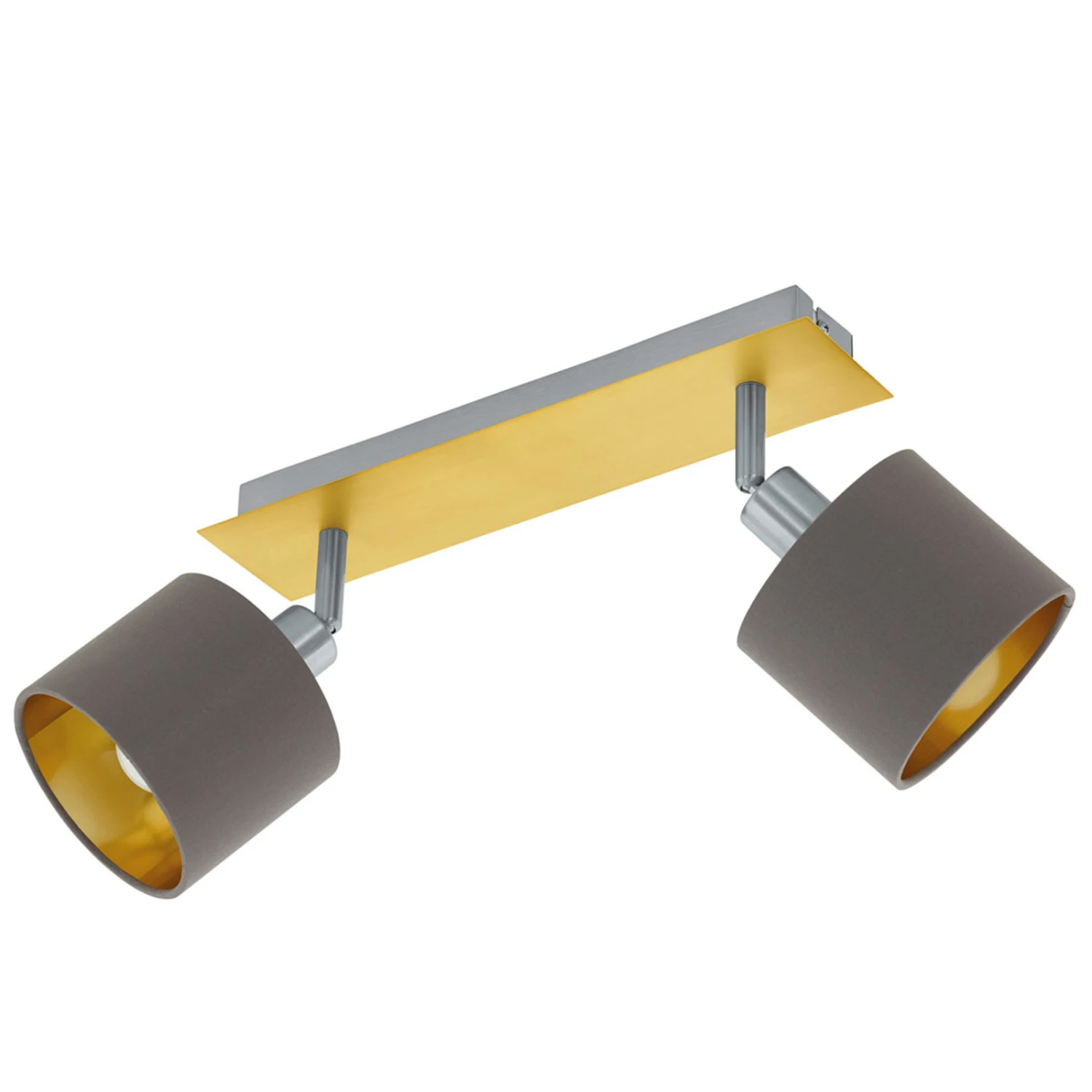 EGLO Plafonnier Valbiano Cappuccino/doré 2 lampes 3 EGLO Plafonnier Valbiano Cappuccino/doré 2 lampes