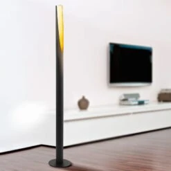 EGLO Lampadaire LED Barbotto En Noir/or