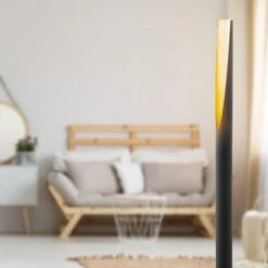 EGLO Lampadaire LED Barbotto En Noir/or -Luminaire 3032123 3