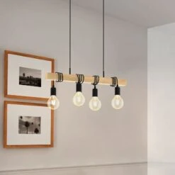 EGLO Suspension Townshend à 4 lampes -Luminaire 3032131 2