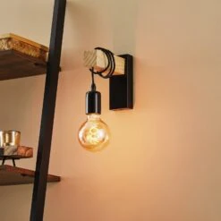 EGLO Applique Townshend à élément En Bois -Luminaire 3032132 1