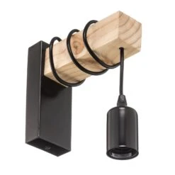 EGLO Applique Townshend à élément En Bois -Luminaire 3032132 3