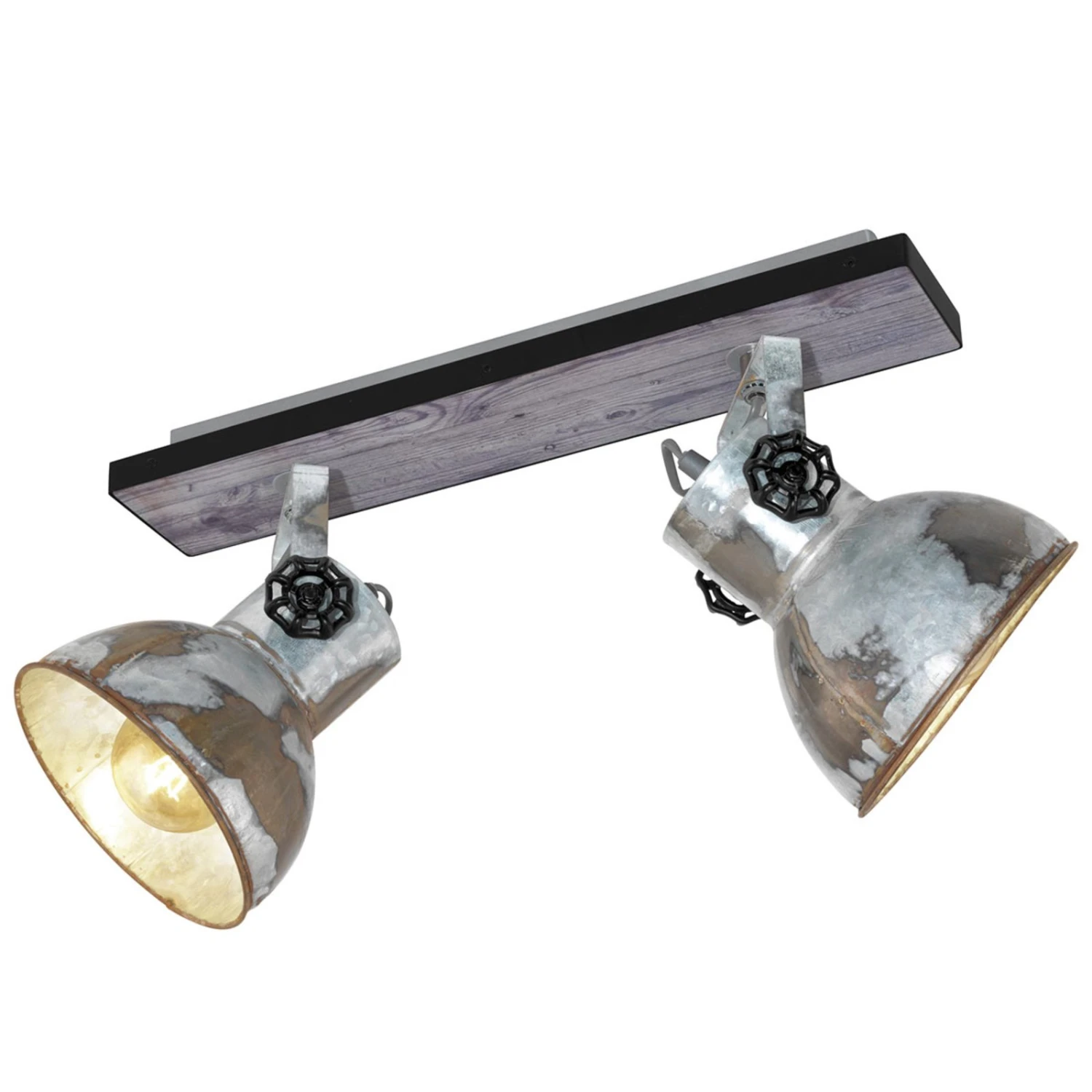 EGLO Plafonnier Barnstaple Industriel 2 lampes 5 EGLO Plafonnier Barnstaple Industriel 2 lampes – Image 3