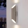 EGLO Applique D’extérieur LED Agolada, Acier Inoxydable 1 EGLO Applique D’extérieur LED Agolada, Acier Inoxydable -Luminaire 3032179