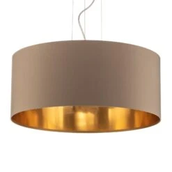 EGLO Suspension Maserlo Rond, Taupe-doré -Luminaire 3032267 4