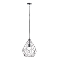 EGLO Suspension Carlton Au Design Cage, Noire Ø 31 cm -Luminaire 3032271 4