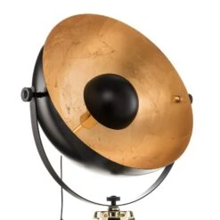 EGLO Lampadaire Covaleda Avec Support Trépied Noir/doré -Luminaire 3032277 4