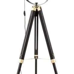 EGLO Lampadaire Covaleda Avec Support Trépied Noir/doré -Luminaire 3032277 5