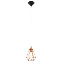 EGLO Suspension Tarbes à 1 Lampe, 17,5 cm, Cuivre -Luminaire 3032281 4