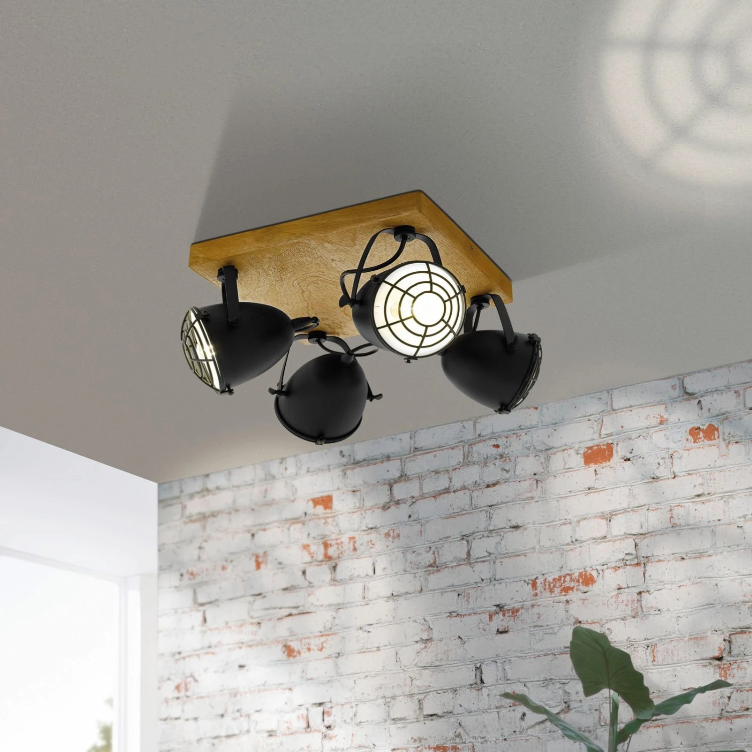 EGLO Spot Pour Plafond Gatebeck, Carrée, à 4 Lampes 4 EGLO Spot Pour Plafond Gatebeck, Carrée, à 4 Lampes – Image 2