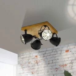 EGLO Spot Pour Plafond Gatebeck, Carrée, à 4 Lampes