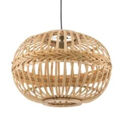 EGLO Suspension Amsfield En Bambou, Forme Ovale -Luminaire 3032304 6
