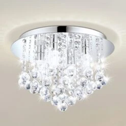 EGLO Plafonnier LED Almonte Avec Pendentif, 50 cm