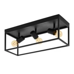 EGLO Plafonnier Silentina à Trois Lampes, 54x18 cm -Luminaire 3032338 2