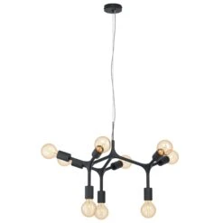 EGLO Suspension Bocadella 1 En Noir, à 9 Lampes 11 EGLO Suspension Bocadella 1 En Noir, à 9 Lampes -Luminaire 3032344 4