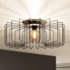 EGLO Plafonnier Tremedal Aspect Cage -Luminaire 3032353