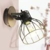 EGLO Applique Sambatello à 1 Lampe, Brune/argentée -Luminaire 3032360