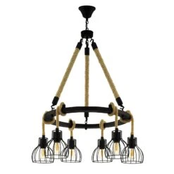 EGLO Suspension Rampside Avec 6 Abat-jour Cage -Luminaire 3032379 4
