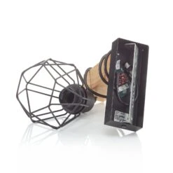 EGLO Applique Townshend 5 Bois Profonde + Abat-jour -Luminaire 3032381 8