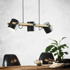 EGLO Suspension Hornwood Avec Détails En Bois -Luminaire 3032459 2
