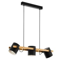 EGLO Suspension Hornwood Avec Détails En Bois -Luminaire 3032459 3