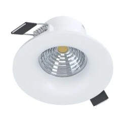 EGLO Spot Encastré LED Saliceto Rond Fixe 2 700 K Blanc -Luminaire 3032464 3