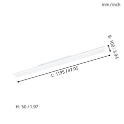 EGLO Connect Salobrena-C, Plafonnier LED, 120 cm -Luminaire 3032499 5