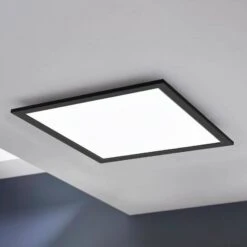 EGLO Connect Salobrena-C Panneau LED Noir 45x45 cm