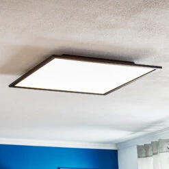 EGLO Connect Salobrena-C Panneau LED Noir 60x60 cm