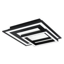 EGLO Connect Savatarila-C Plafonnier LED, Noir -Luminaire 3032612 3