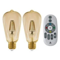 EGLO Connect-z E27 ST64 5,5 W 500 lm 2 200 K, 2x 12 EGLO Connect-z E27 ST64 5,5 W 500 lm 2 200 K, 2x -Luminaire 3032741 2