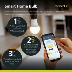 EGLO Connect-z E27 ST64 5,5 W 500 lm 2 200 K, 2x 17 EGLO Connect-z E27 ST64 5,5 W 500 lm 2 200 K, 2x -Luminaire 3032741 7